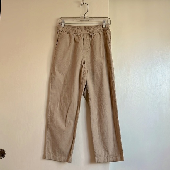 Uniqlo Women Cotton Khaki Pants - Picture 1 of 2